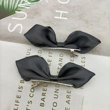 Load image into Gallery viewer, 2pcs Ribbon Standing Hair Bows Clips Vintage Bowknot Side Hairpin Cute Girls Barrettes Headdress Hair Accessories for Women