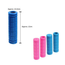 Load image into Gallery viewer, 2PCS Rubber Bike Handlebar Grips Cover Mountain Bicycle Handle Anti-Skid Bicycles Bar Grips Non-Slip Rubber Bike Handle Grips For Kids Bike Scooter Mountain Road Urban Bike Tricycle Soft Handlebar
