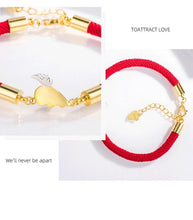 Load image into Gallery viewer, 2pcs / Set Magnet Attracts Pendant Couple Bracelet Heartbreak Charm Lucky Red Rope Bracelets Infinite Love Rope Bracelet Set Adjustable Relationship Matching Bracelet For Boyfriend Girlfriend Valentine's Day