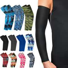 Load image into Gallery viewer, 2Pcs Unisex Cooling Arm Sleeves Cover Compression Sun Protection UV Cooling Sleeve Tattoo Cover Up Men & Women Cycling Biking Riding Golf Football Arm Cover Men Sports Running Outdoor Sun Protection Sleeves To Hide Tattoo