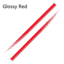 Load image into Gallery viewer, 2PCS Universal Car Side Skirt Decal Stickers Body Side Sports Racing Stripe Car Side Stripes Universal Racing Sticker Decals Side Stripe Skirts Stickers Body Side Graphics Vinyl Sticker Decals Racing Sport Automobiles Body Wrap Car Accessories