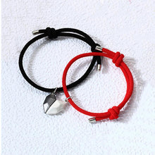 Load image into Gallery viewer, 2pcs/Set Charm Magnet Bracelet For Women Men Heart Shaped Bracelets Two Souls One Heart Matching Bracelets For Couples Creative Magnet Wishing Stone Lovers Bracelets