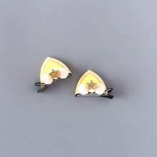 Load image into Gallery viewer, 2pcs/Set Cute Hair Clips For Girls Glitter Rainbow Felt Fabric Flowers Hairpins Cat Ears Bunny Barrettes Kids Hair Accessories for Halloween Parties Cosplay for Girls