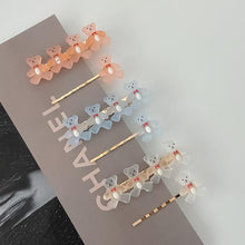 Load image into Gallery viewer, 2Pcs/Set New Girls Cute Cartoon Bear Jelly Color Hairpins Sweet Hair Clips Bangs Side Barrette Headband Fashion Hair Accessories For Women