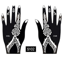 Load image into Gallery viewer, 2Pcs/Set Temporary Womens Tattoo 25 Luxury Designs Body Art Waterproof Tattoo For Hands Wedding Party