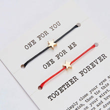 Load image into Gallery viewer, 2pcs/set Together Forever Love Infinity 8 Charm Bracelet Red String Couple Bracelets Wish Jewelry Long Distance Matching Bracelets For Best Friend Mother Daughter 17-30cm