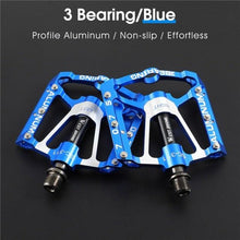 Load image into Gallery viewer, 3 Bearings Bicycle Pedals Ultralight Anti-Slip Road Bike Pedal Cycling Sealed Bearing Bike Pedals Mountain Bike Pedals Composite Bearing Bicycle Pedals With Wide Flat Platform