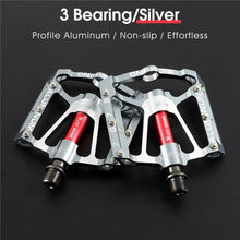 Load image into Gallery viewer, 3 Bearings Bicycle Pedals Ultralight Anti-Slip Road Bike Pedal Cycling Sealed Bearing Bike Pedals Mountain Bike Pedals Composite Bearing Bicycle Pedals With Wide Flat Platform
