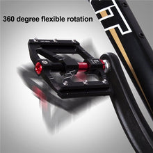 将图片加载到图库查看器,3 Bearings Bicycle Pedals Ultralight Anti-Slip Road Pedal Cycling Sealed Bearing Bike Pedals Accessories Bearings Pedals For Bicycle Lightweight Bicycle Pedals Of Road Bikes
