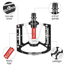将图片加载到图库查看器,3 Bearings Bicycle Pedals Ultralight Anti-Slip Road Pedal Cycling Sealed Bearing Bike Pedals Accessories Bearings Pedals For Bicycle Lightweight Bicycle Pedals Of Road Bikes