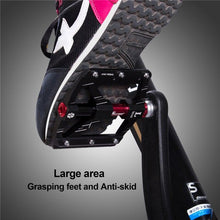 将图片加载到图库查看器,3 Bearings Bicycle Pedals Ultralight Anti-Slip Road Pedal Cycling Sealed Bearing Bike Pedals Accessories Bearings Pedals For Bicycle Lightweight Bicycle Pedals Of Road Bikes