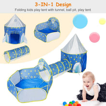 Load image into Gallery viewer, 3-in-1 Kids Play Tent Ball Pit Set