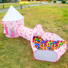 Load image into Gallery viewer, 3-in-1 Kids Play Tent Ball Pit Set