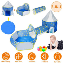 Load image into Gallery viewer, 3-in-1 Kids Play Tent Ball Pit Set