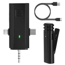 Load image into Gallery viewer, 3-in-1 Wireless Clip On Microphone Omnidirectional Noise Reduction Plug