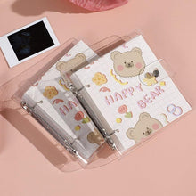 将图片加载到图库查看器,3 Inch Polaroid Photo Album Cute Bear Transparent Jewelry Small Card Collection Storage Book Mini Leaf Scrapbook Paper Baby Family Scrapbook Albums