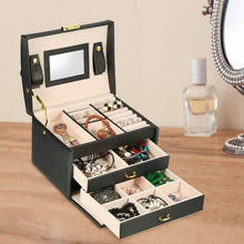 Load image into Gallery viewer, 3-Layer Jewelry Case Organizer