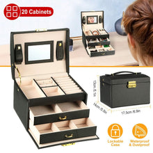 Load image into Gallery viewer, 3-Layer Jewelry Case Organizer