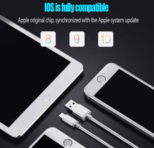 将图片加载到图库查看器,3-Pack: 10FT Heavy Duty Braided iPhone Lightning USB Cable