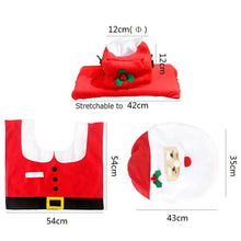 Load image into Gallery viewer, 3-Pack: Christmas Fancy Christmas Home Bathroom Decor Set