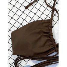 Load image into Gallery viewer, 3-Pack: Criss Cross Halter Bikini Swimsuit & Beach Skirt