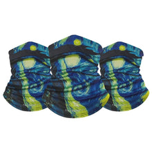 Load image into Gallery viewer, 3-Pack: Famous Painting Neck Gaiter Bandana Multifunctional Scarves