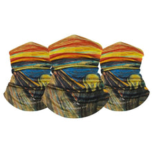 Load image into Gallery viewer, 3-Pack: Famous Painting Neck Gaiter Bandana Multifunctional Scarves