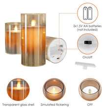 Load image into Gallery viewer, 3-Pack: Flameless Battery Operated Candles