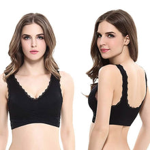 Load image into Gallery viewer, 3-Pack: Floral Lace-Paneled Modesty Bras