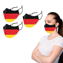 将图片加载到图库查看器,3-Pack: Germany Flag Double Layered Reusable Mask With Adjustable Loops