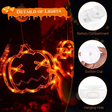 Load image into Gallery viewer, 3-Pack: Halloween Window Light with Suction Cup Hanging Holes