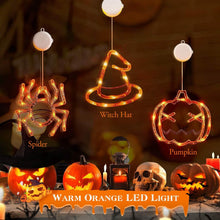 Load image into Gallery viewer, 3-Pack: Halloween Window Light with Suction Cup Hanging Holes