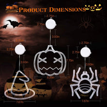 Load image into Gallery viewer, 3-Pack: Halloween Window Light with Suction Cup Hanging Holes