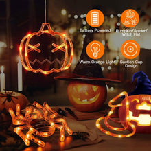 Load image into Gallery viewer, 3-Pack: Halloween Window Light with Suction Cup Hanging Holes