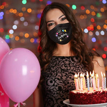 Load image into Gallery viewer, 3-Pack: Happy Birthday Double Layered Reusable Face Mask With Adjustable Earloops
