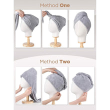 Load image into Gallery viewer, 3-Pack: Hicober Microfiber Hair Towel