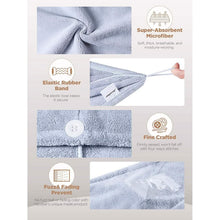 Load image into Gallery viewer, 3-Pack: Hicober Microfiber Hair Towel