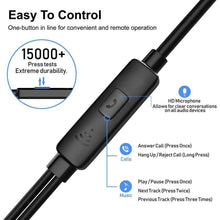 Load image into Gallery viewer, 3-Pack: Noise Isolating Tangle Free In-Ear Headphones with Microphone