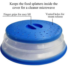 Load image into Gallery viewer, 3-Pack: OUZIFISH 10.5 inch Collapsible Food Plate Lid Cover