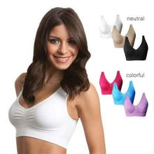 Load image into Gallery viewer, 3-Pack: Seamless Miracle Bras with Removable Pads - Assorted Color Sets
