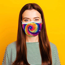 将图片加载到图库查看器,3-Pack: Tie Dyed Double Layer Reusable Face Mask with Adjustable Loop