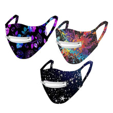 Load image into Gallery viewer, 3-Pack: Zipper Reusable Cotton Face Mask for Everyday Use