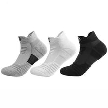 Load image into Gallery viewer, 3-Pair: Men's Thick Towel Bottom Breathable Sweat-absorbent Outdoor Sports Running Socks Elite Basketball Sports Socks