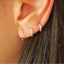 Load image into Gallery viewer, 3-Pairs: Endless Hoop Earrings