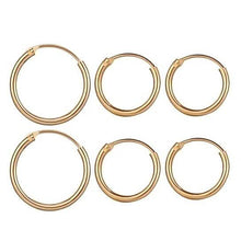 Load image into Gallery viewer, 3-Pairs: Endless Hoop Earrings