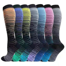 Load image into Gallery viewer, 3-Pairs: Gradient Compression Socks