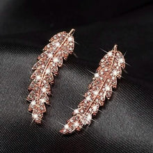 将图片加载到图库查看器,3-Pairs: Zircon Gold and Silver Leaf Stud Earrings