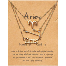 将图片加载到图库查看器,3-Piece: Constellation Zodiac Layer Necklaces