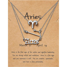 将图片加载到图库查看器,3-Piece: Constellation Zodiac Layer Necklaces