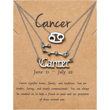 将图片加载到图库查看器,3-Piece: Constellation Zodiac Layer Necklaces